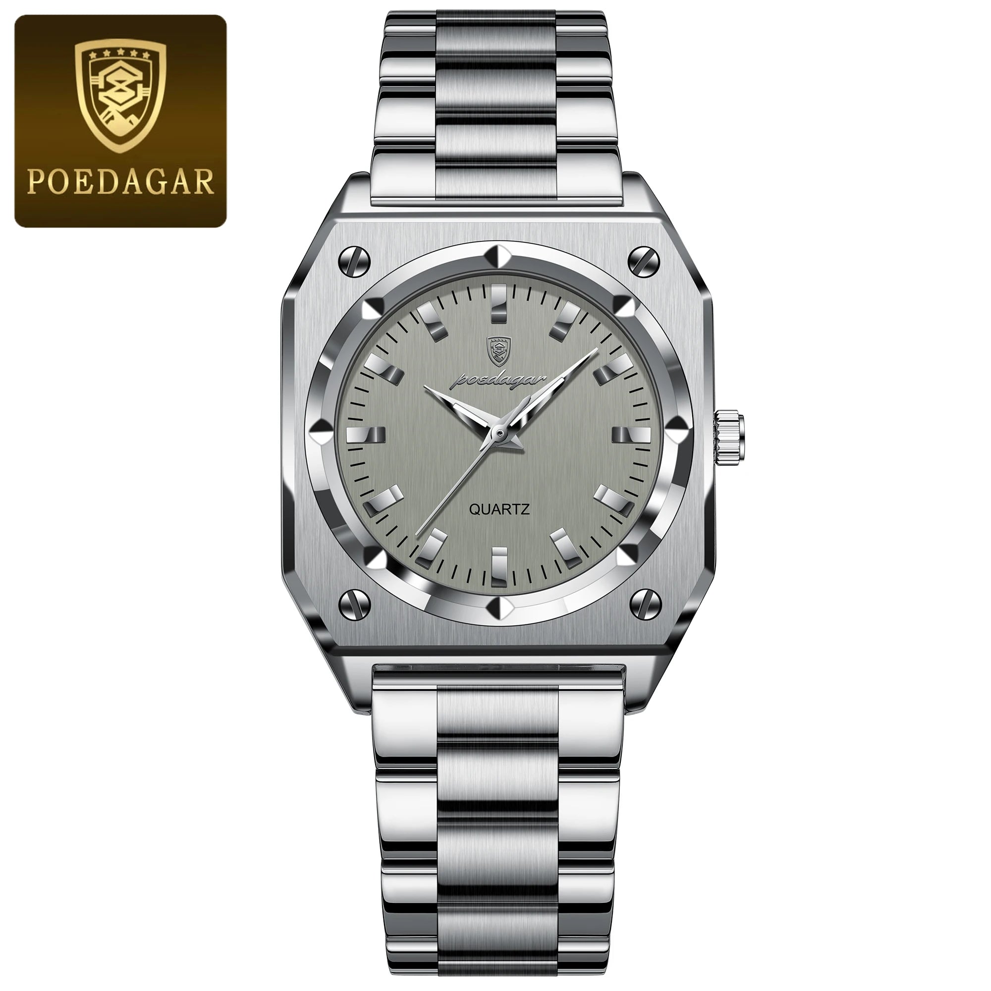 Luxury Elegant Square Ladies Watch Waterproof Luminous Watch for Woman Stainless Steel Quartz Women's Watches Reloj+box - MOBITECH  WATCH