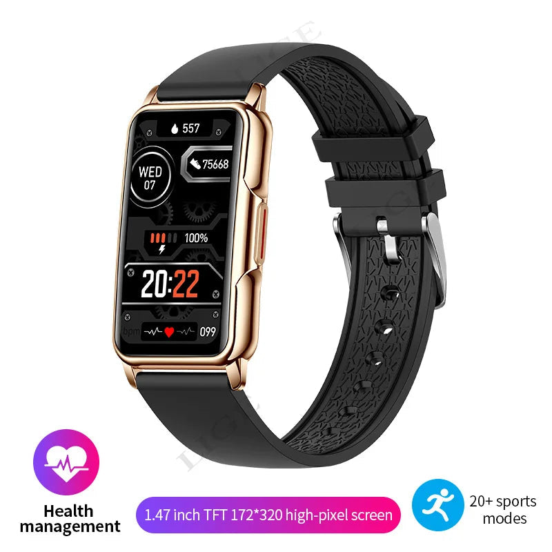 For Android IOS Smart Bracelet Women Smartwatch Men Heart Rate Blood Oxygen Waterproof Sport Smart Band Watch For Ladies +Gift - MOBITECH  WATCH
