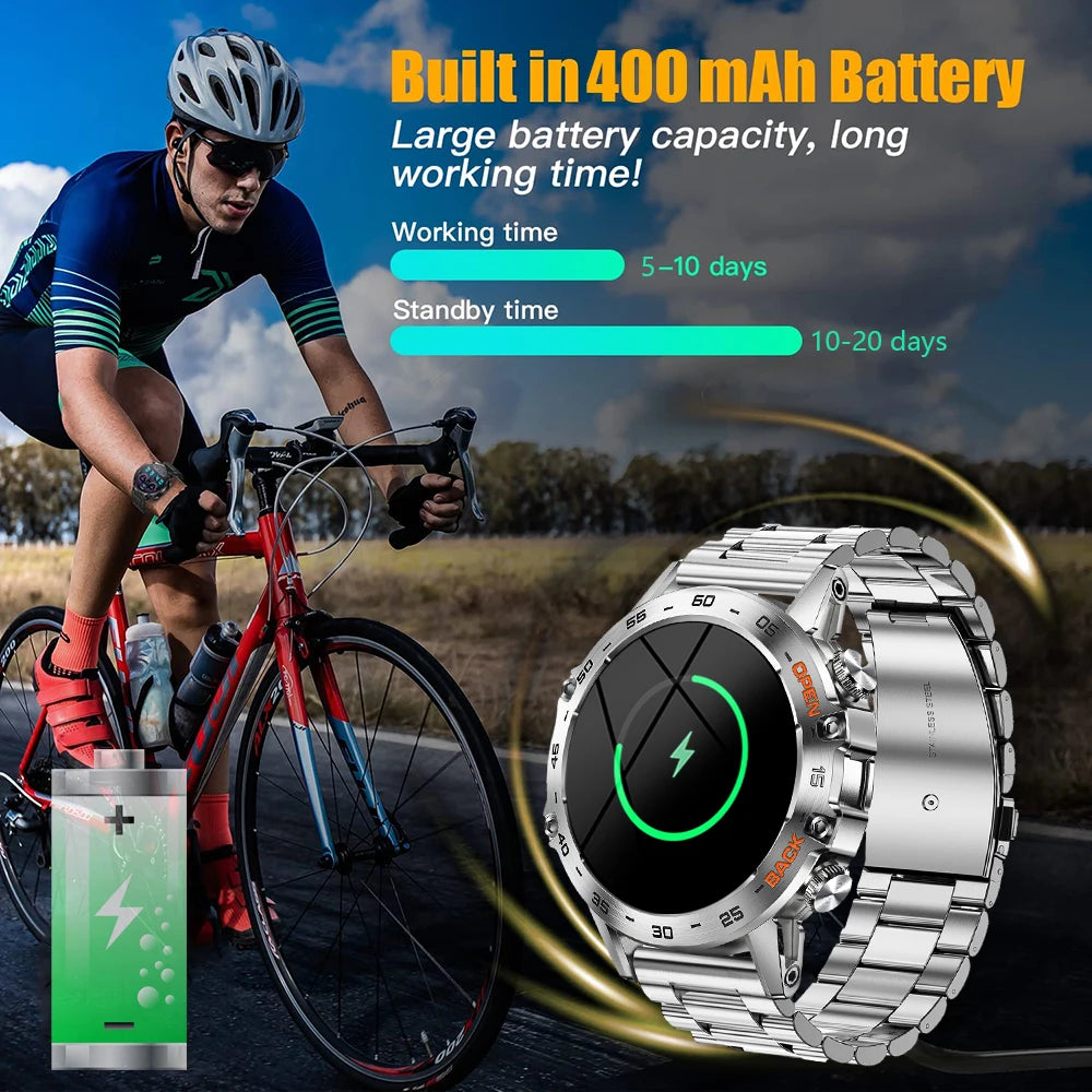 Smart Watch Men Sports Fitness Tracker IP67 Waterproof Smartwatch for Android IOS 400mAh - MOBITECH  WATCH