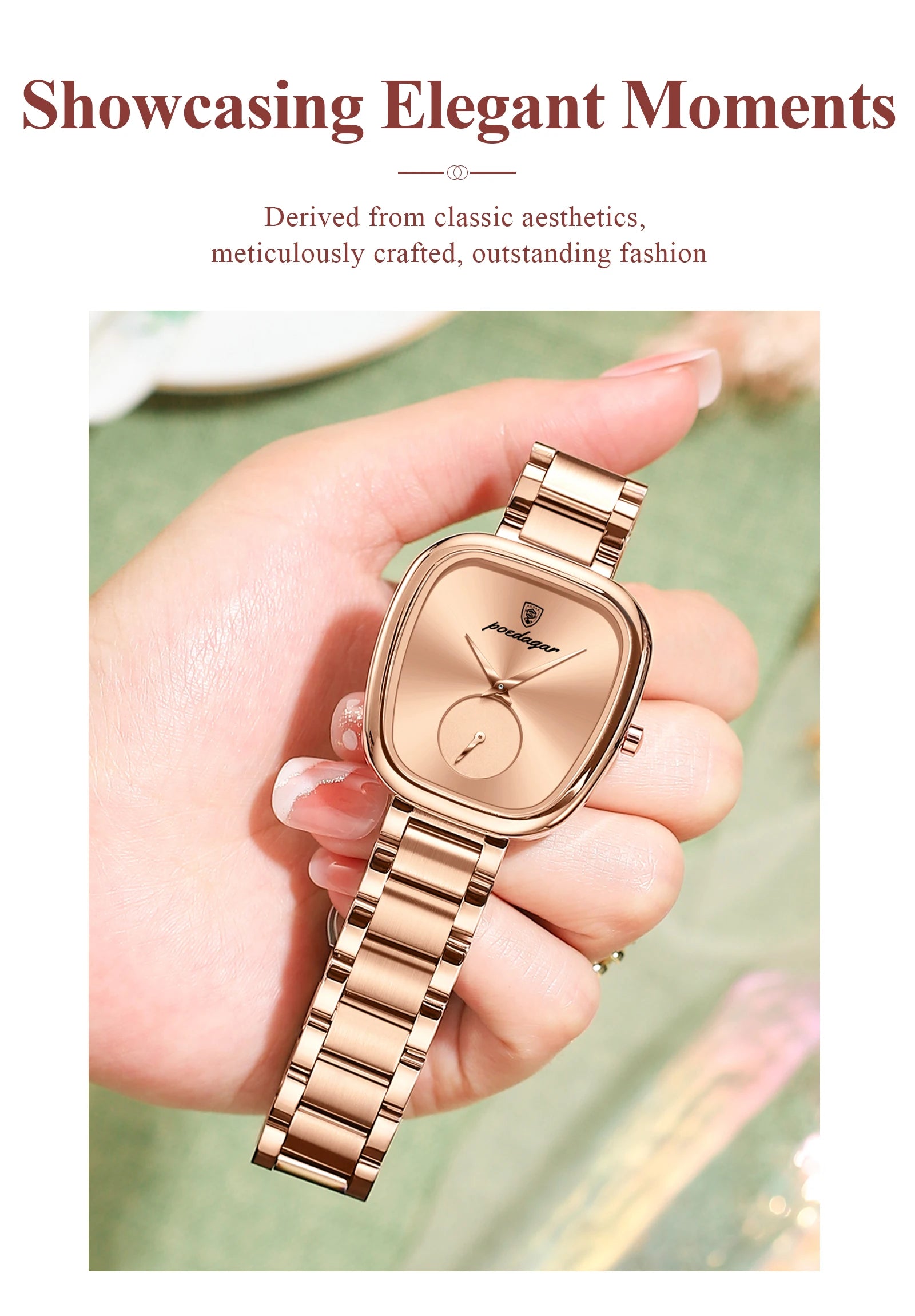 Luxury Elegant Watch For Woman Waterproof Stainless Steel Quartz Women's Watches Simple High Quality Ladies Wristwatch - MOBITECH  WATCH