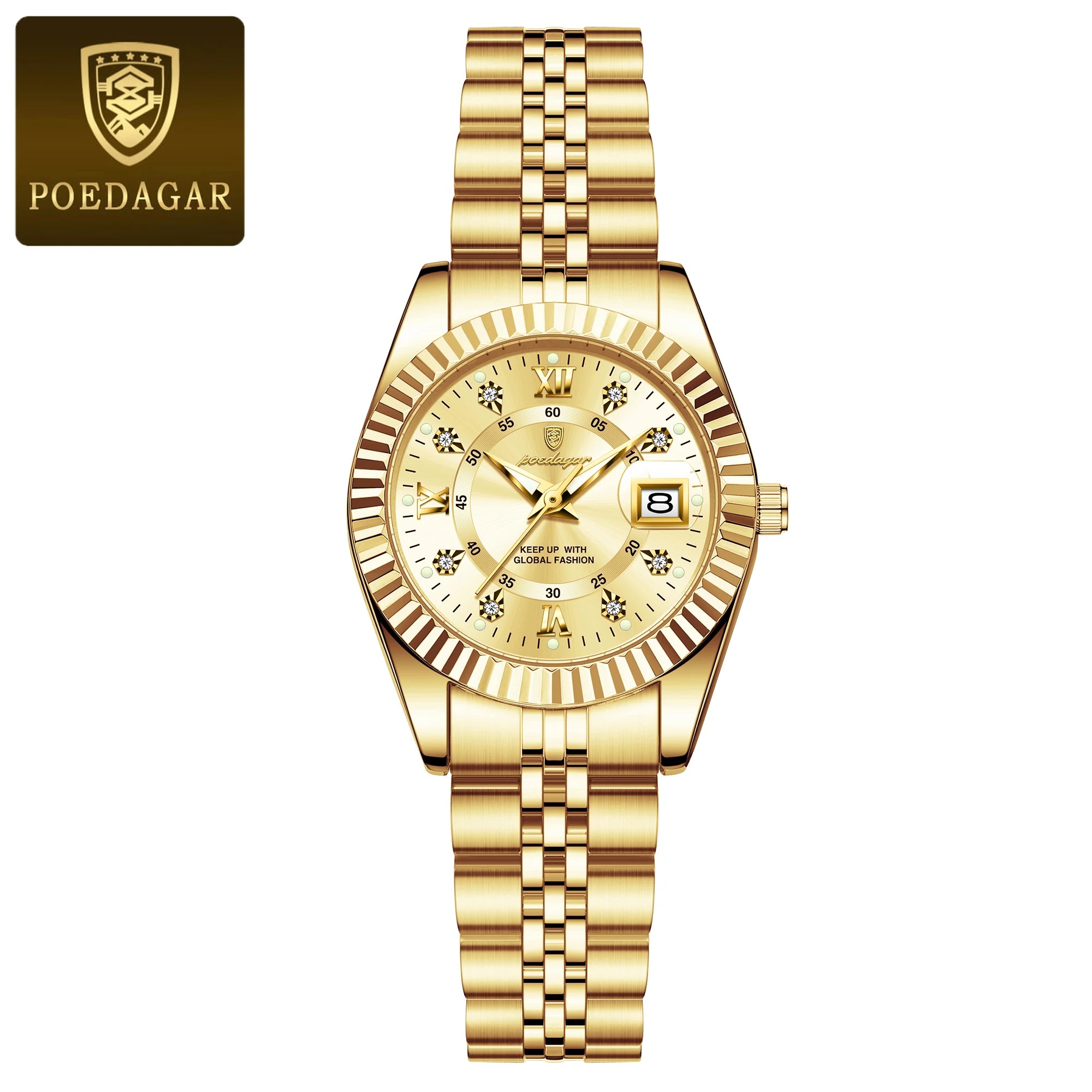 Luxury Elegant Watch for Women Waterproof Luminous Date Ladies Watch Stainless Steel Quartz Women's Watches Girl Reloj - MOBITECH  WATCH
