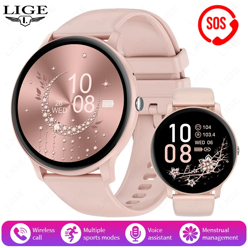 2025 New Smart Watch Women Men Bluetooth Call Sports Fitness Watches Heart Rate Health Monitor Smartwatch Ladies For Android iOS - MOBITECH  WATCH