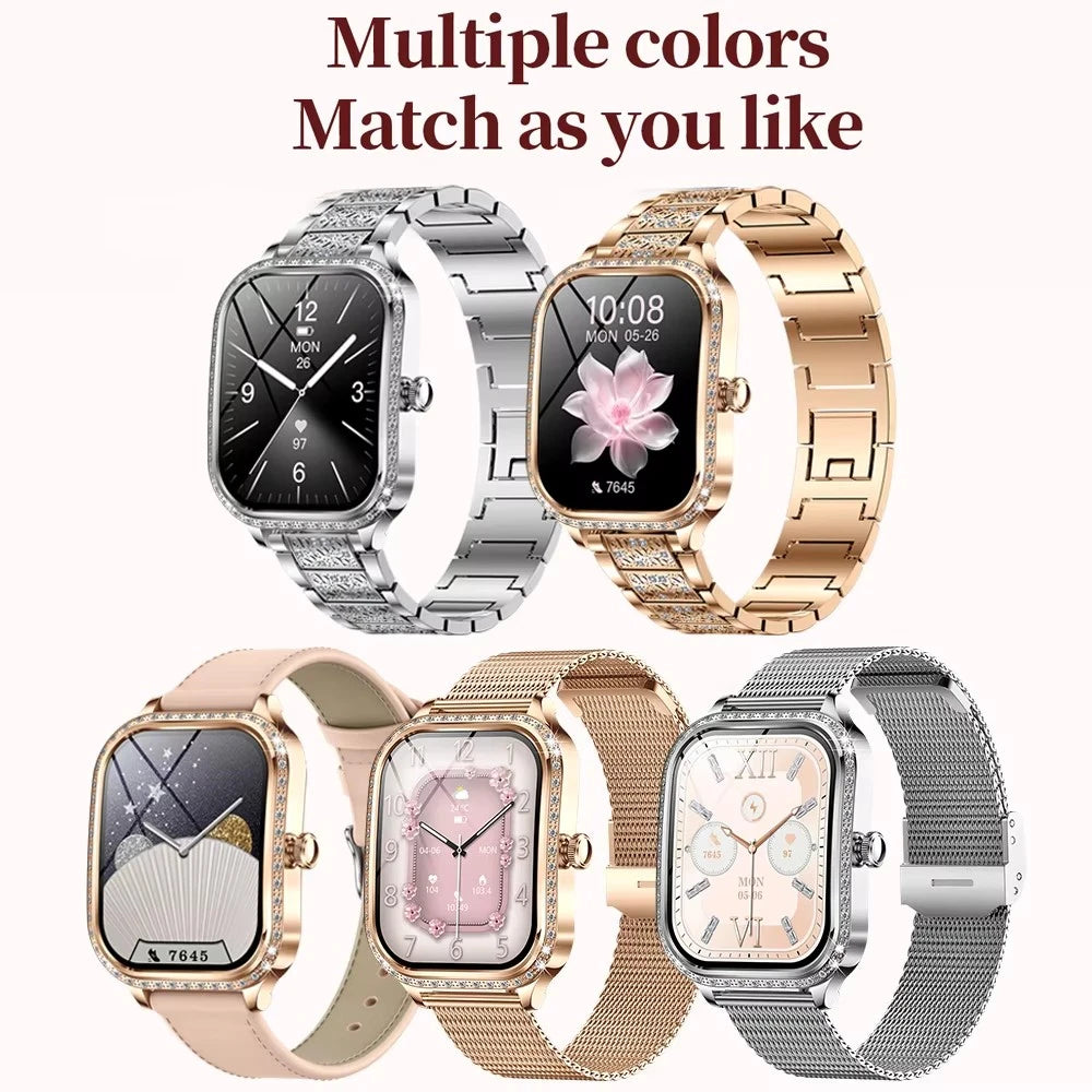 LIGE Smart Watch Women Waterproof Bluetooth Call Sports Fitness Heart Rate Monitor Smartwatch Mujer Digital Women's Smartwatches - MOBITECH  WATCH