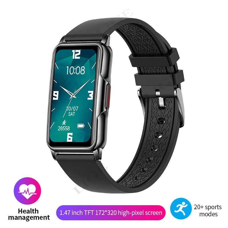 For Android IOS Smart Bracelet Women Smartwatch Men Heart Rate Blood Oxygen Waterproof Sport Smart Band Watch For Ladies +Gift - MOBITECH  WATCH