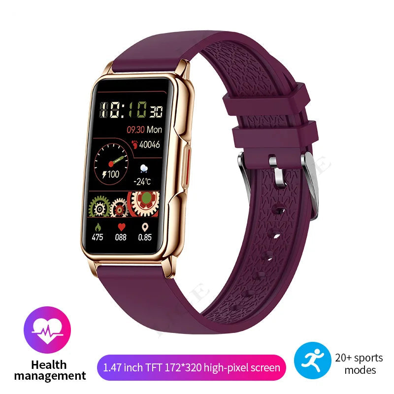 For Android IOS Smart Bracelet Women Smartwatch Men Heart Rate Blood Oxygen Waterproof Sport Smart Band Watch For Ladies +Gift - MOBITECH  WATCH