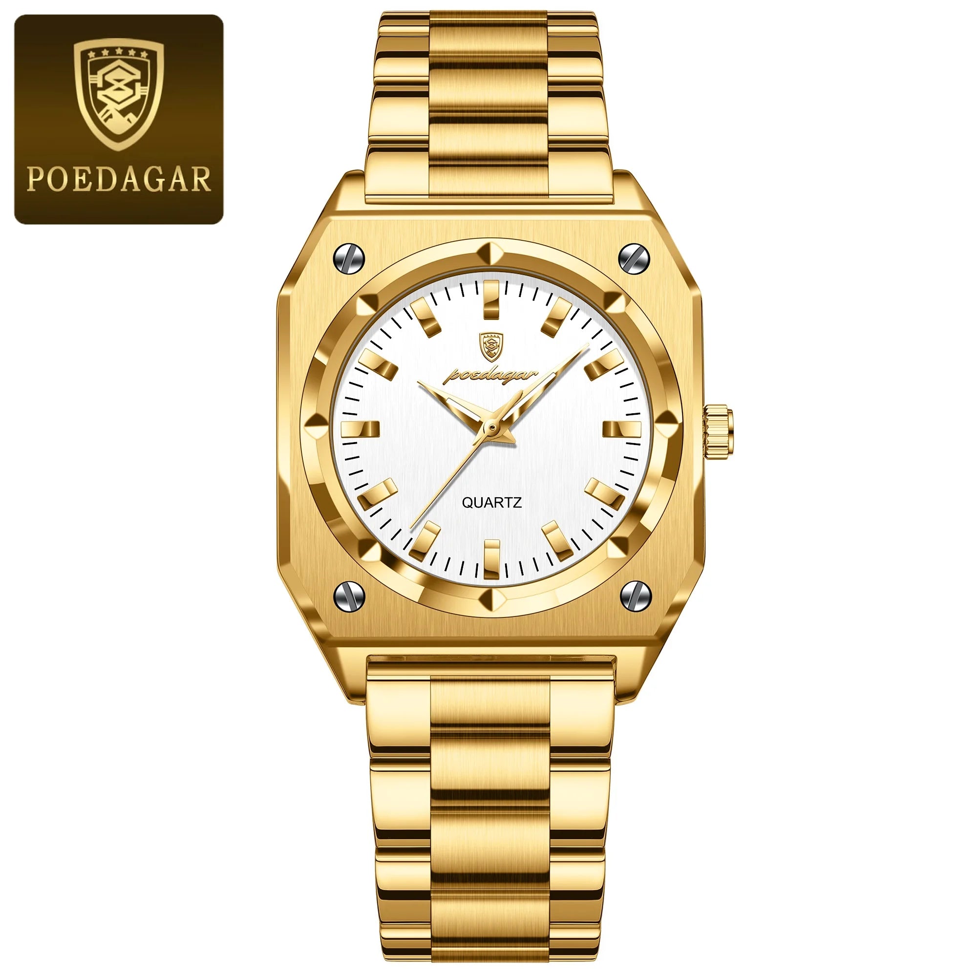 Luxury Elegant Square Ladies Watch Waterproof Luminous Watch for Woman Stainless Steel Quartz Women's Watches Reloj+box - MOBITECH  WATCH