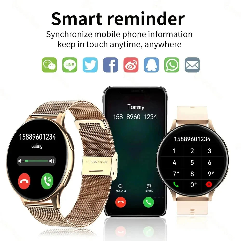 New Smart Watch 2025 Wireless Charging Smartwatch Bluetooth Calls Watches Men Women Fitness Bracelet Custom Watch Face +Box - MOBITECH  WATCH