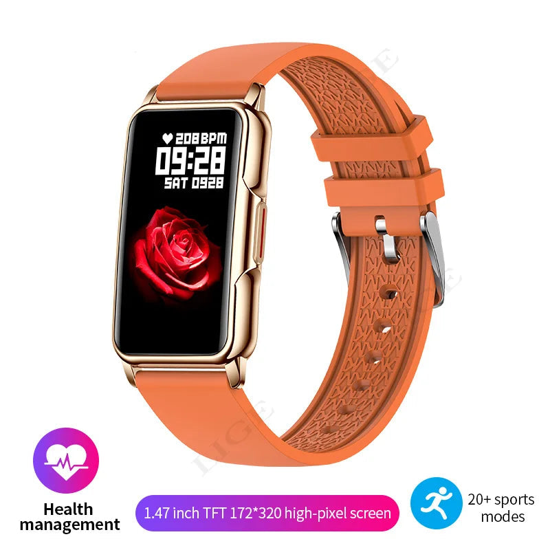 For Android IOS Smart Bracelet Women Smartwatch Men Heart Rate Blood Oxygen Waterproof Sport Smart Band Watch For Ladies +Gift - MOBITECH  WATCH