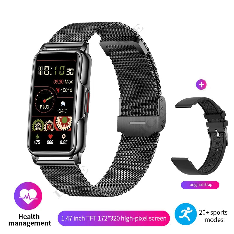 For Android IOS Smart Bracelet Women Smartwatch Men Heart Rate Blood Oxygen Waterproof Sport Smart Band Watch For Ladies +Gift - MOBITECH  WATCH