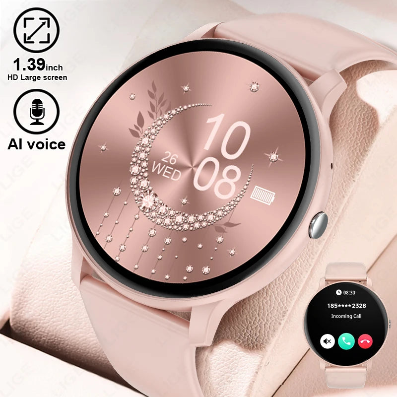 2025 New Smart Watch Women Men Bluetooth Call Sports Fitness Watches Heart Rate Health Monitor Smartwatch Ladies For Android iOS - MOBITECH  WATCH