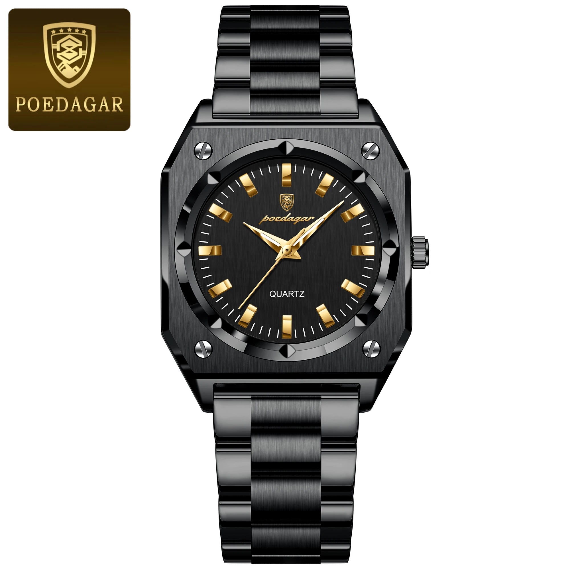 Luxury Elegant Square Ladies Watch Waterproof Luminous Watch for Woman Stainless Steel Quartz Women's Watches Reloj+box - MOBITECH  WATCH