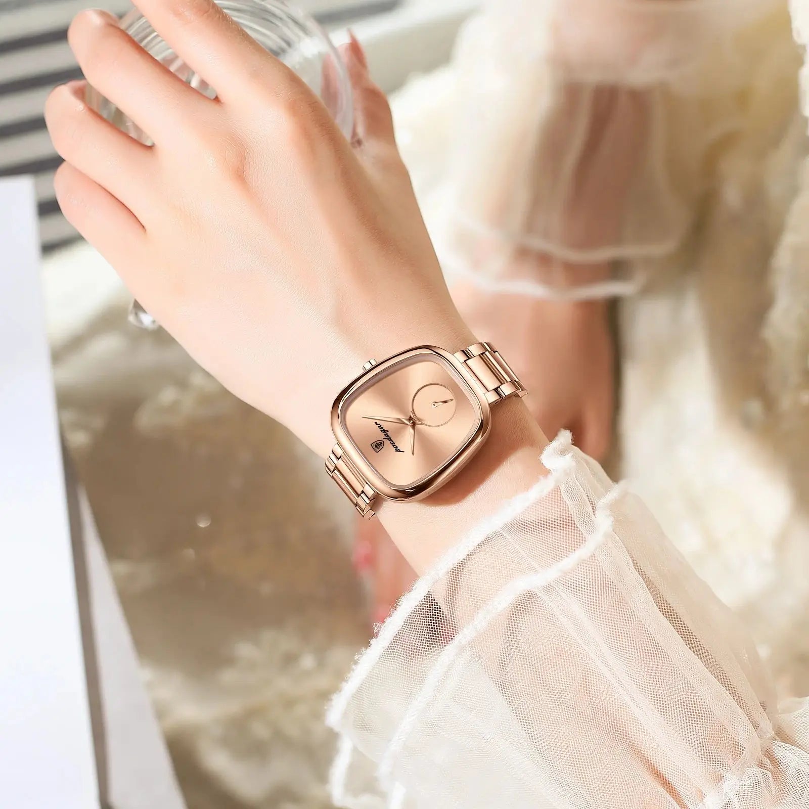 Luxury Elegant Watch For Woman Waterproof Stainless Steel Quartz Women's Watches Simple High Quality Ladies Wristwatch - MOBITECH  WATCH