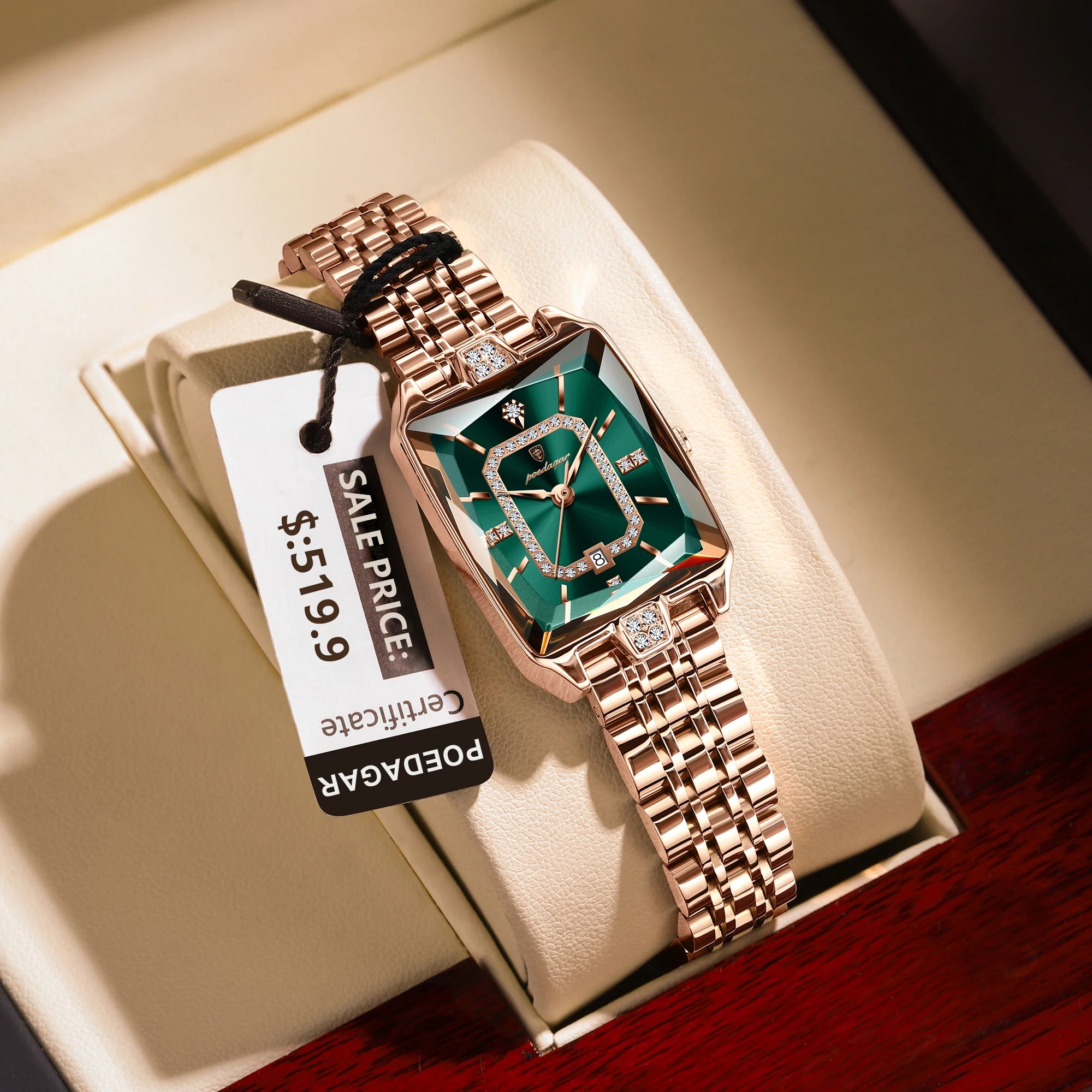 POEDAGAR Luxury Watch For Woman Waterproof Calendar High Quality Ladies Watch Stainless Steel Quartz Women's Watches Elegant+Box - MOBITECH  WATCH