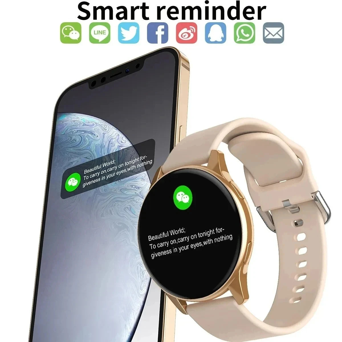 New Smart Watch 2025 Wireless Charging Smartwatch Bluetooth Calls Watches Men Women Fitness Bracelet Custom Watch Face +Box - MOBITECH  WATCH