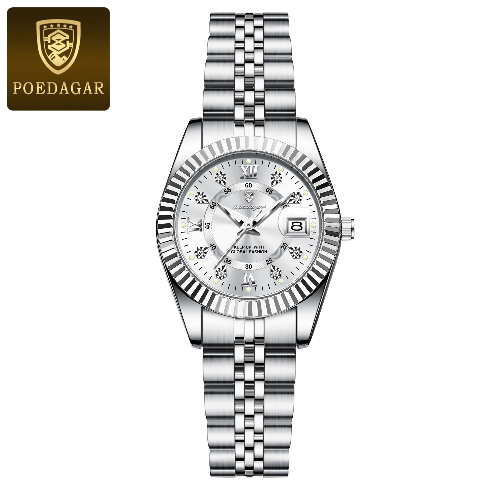Luxury Elegant Watch for Women Waterproof Luminous Date Ladies Watch Stainless Steel Quartz Women's Watches Girl Reloj - MOBITECH  WATCH