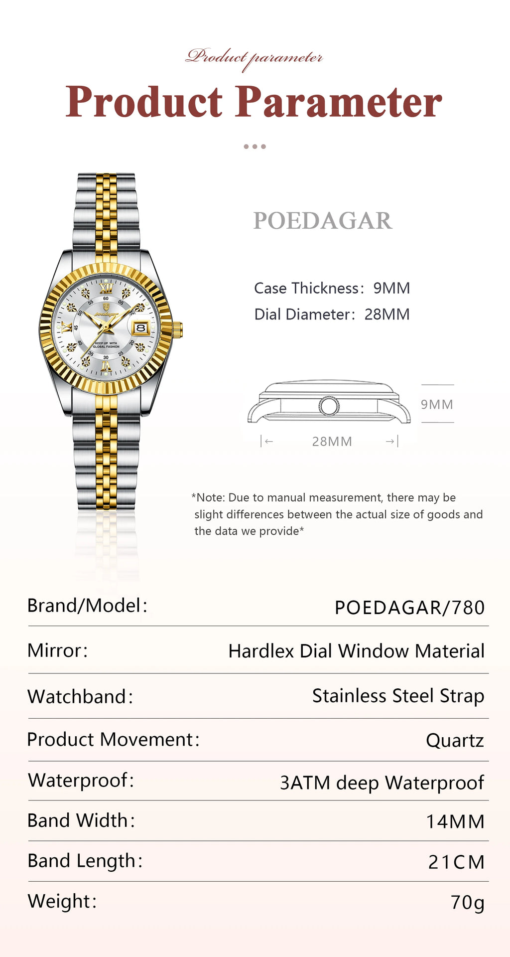 Luxury Elegant Watch for Women Waterproof Luminous Date Ladies Watch Stainless Steel Quartz Women's Watches Girl Reloj - MOBITECH  WATCH