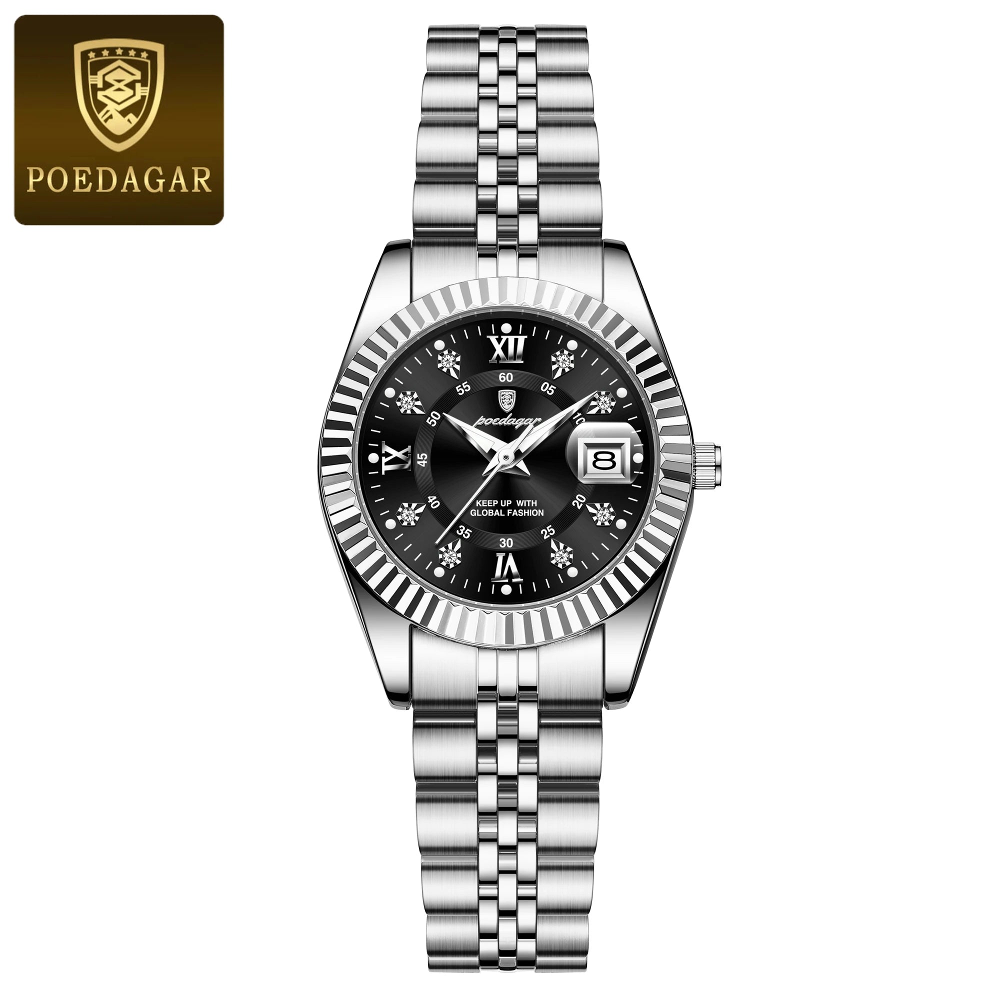 Luxury Elegant Watch for Women Waterproof Luminous Date Ladies Watch Stainless Steel Quartz Women's Watches Girl Reloj - MOBITECH  WATCH