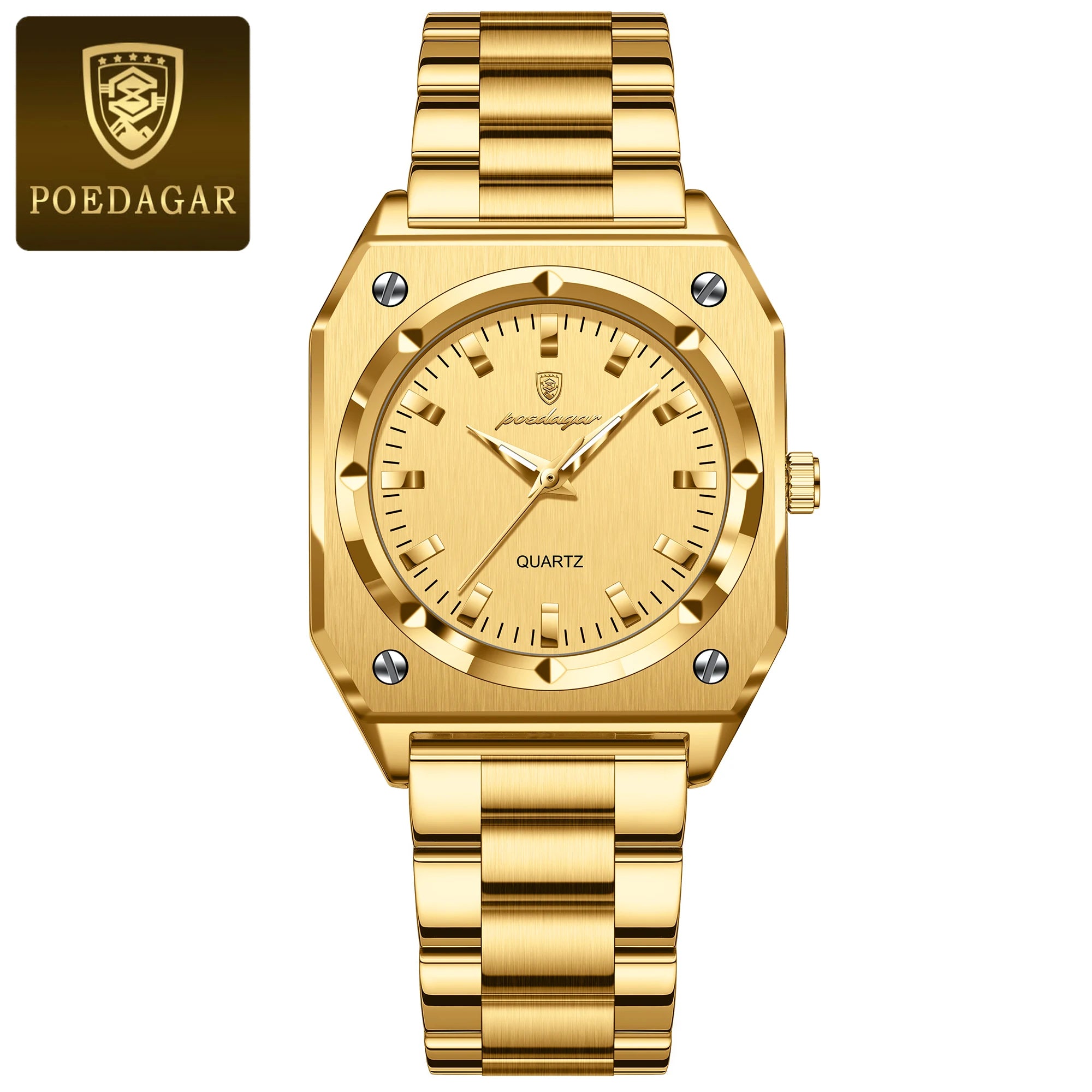 Luxury Elegant Square Ladies Watch Waterproof Luminous Watch for Woman Stainless Steel Quartz Women's Watches Reloj+box - MOBITECH  WATCH