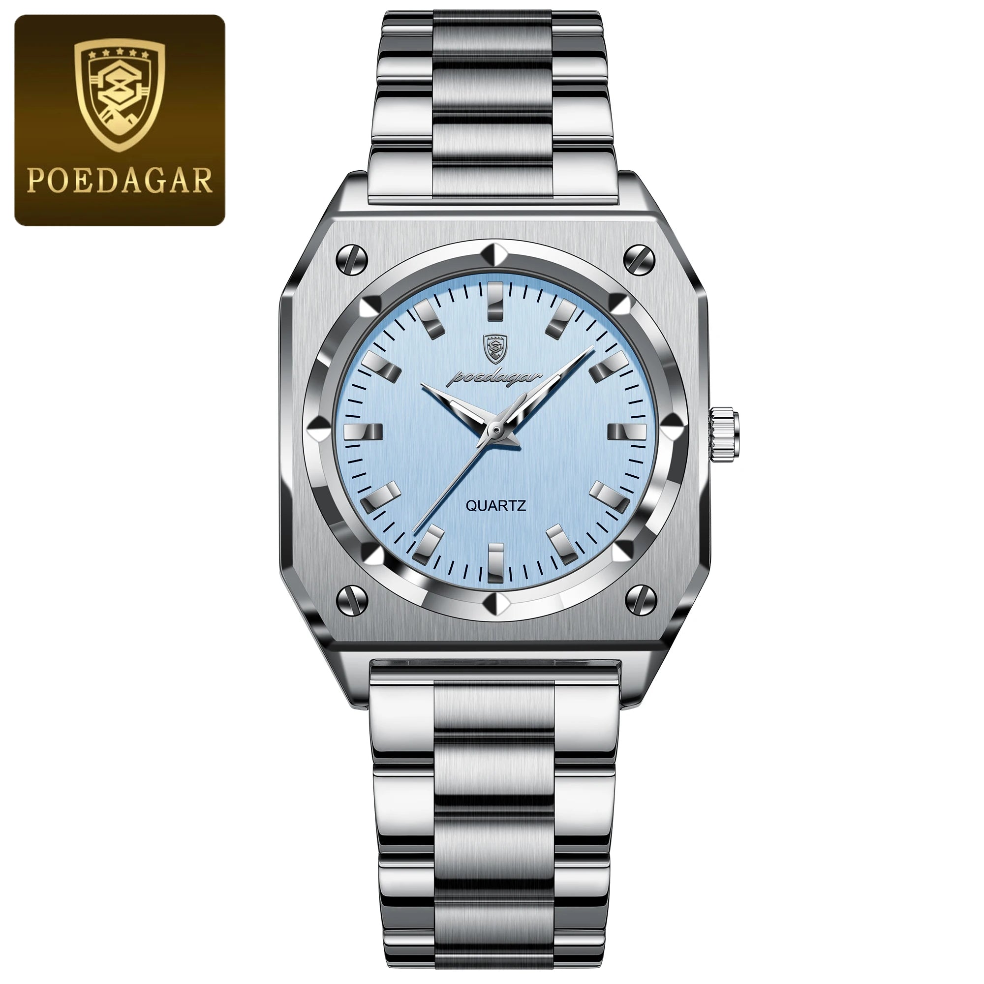 Luxury Elegant Square Ladies Watch Waterproof Luminous Watch for Woman Stainless Steel Quartz Women's Watches Reloj+box - MOBITECH  WATCH