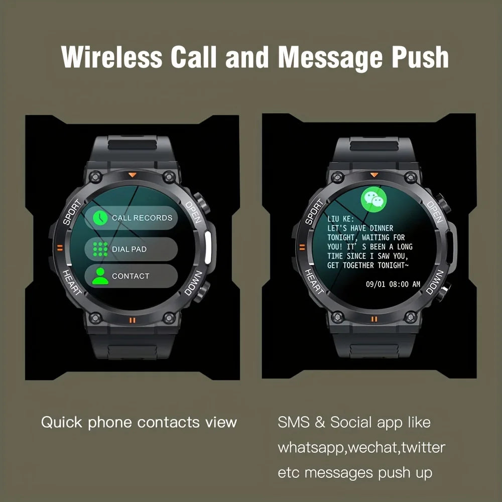K56Pro Smart Watch for Men Heart Rate Blood Bluetooth Sport 400mAh Long Standby 1.39 Inch 360*360 HD Screen Outdoors Smartwatch - MOBITECH  WATCH