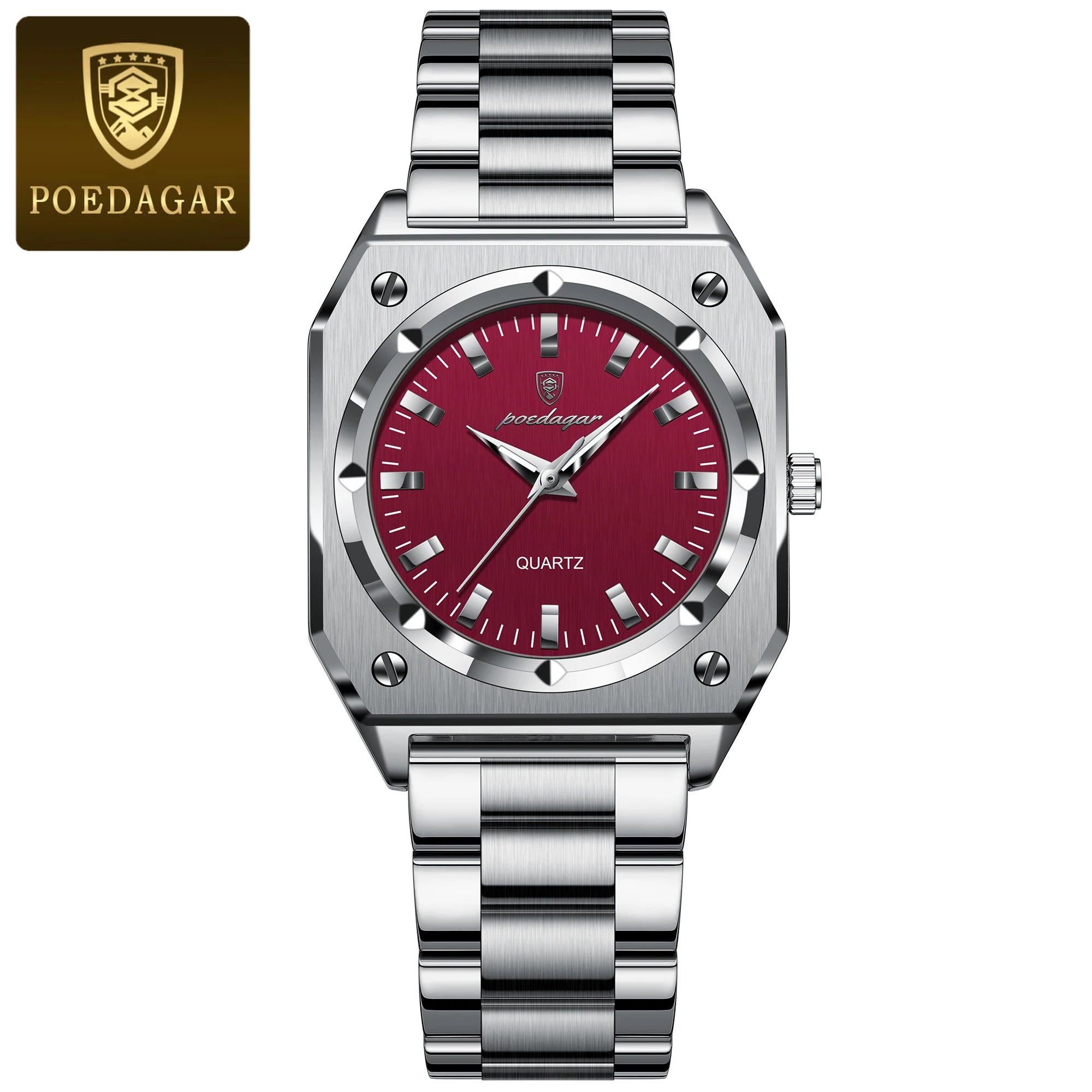 Luxury Elegant Square Ladies Watch Waterproof Luminous Watch for Woman Stainless Steel Quartz Women's Watches Reloj+box - MOBITECH  WATCH