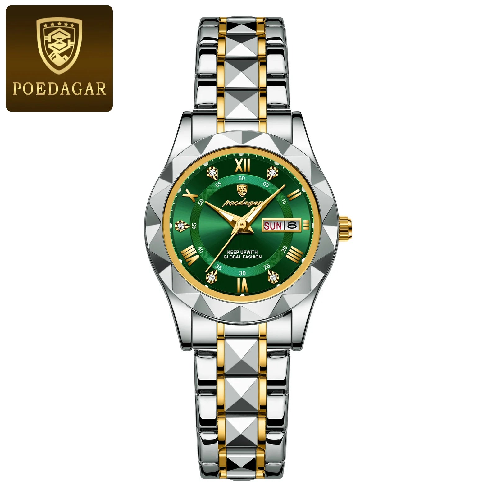 Luxury Ladies Dress Watch Luminous Waterproof Week Date Woman Wristwatch Stainless Steel Women Quartz Watches reloj+box - MOBITECH  WATCH