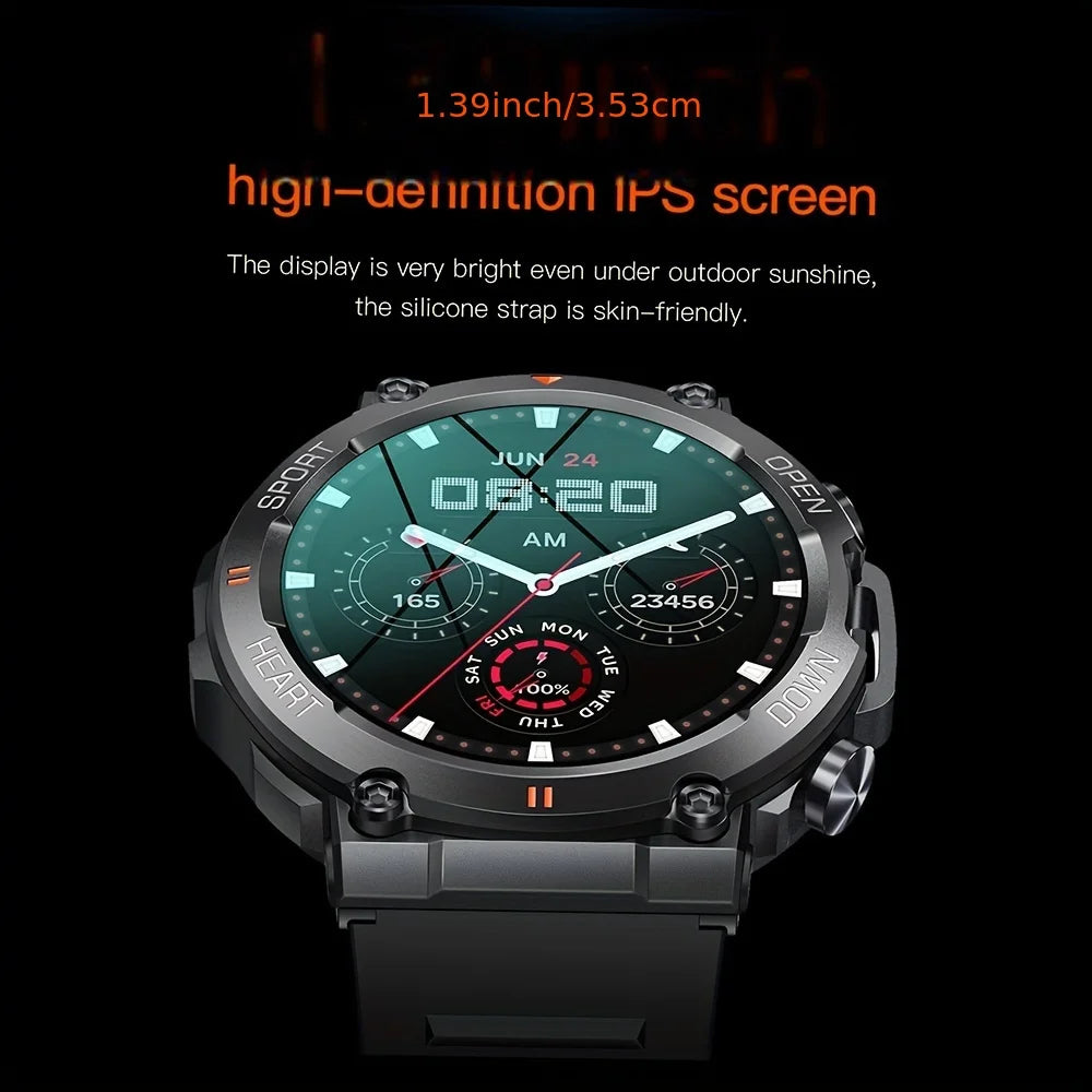 K56Pro Smart Watch for Men Heart Rate Blood Bluetooth Sport 400mAh Long Standby 1.39 Inch 360*360 HD Screen Outdoors Smartwatch - MOBITECH  WATCH