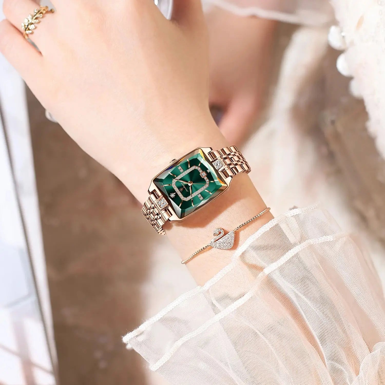 POEDAGAR Luxury Watch For Woman Waterproof Calendar High Quality Ladies Watch Stainless Steel Quartz Women's Watches Elegant+Box - MOBITECH  WATCH