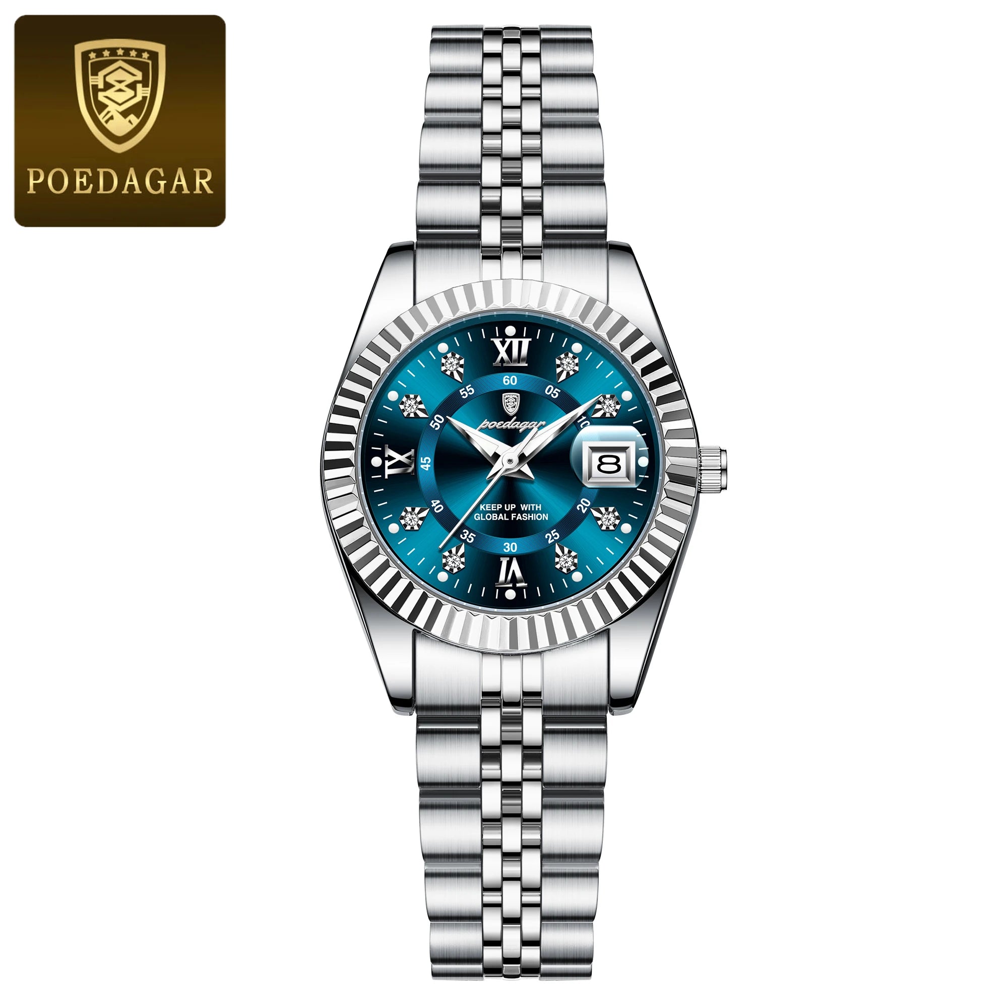 Luxury Elegant Watch for Women Waterproof Luminous Date Ladies Watch Stainless Steel Quartz Women's Watches Girl Reloj - MOBITECH  WATCH