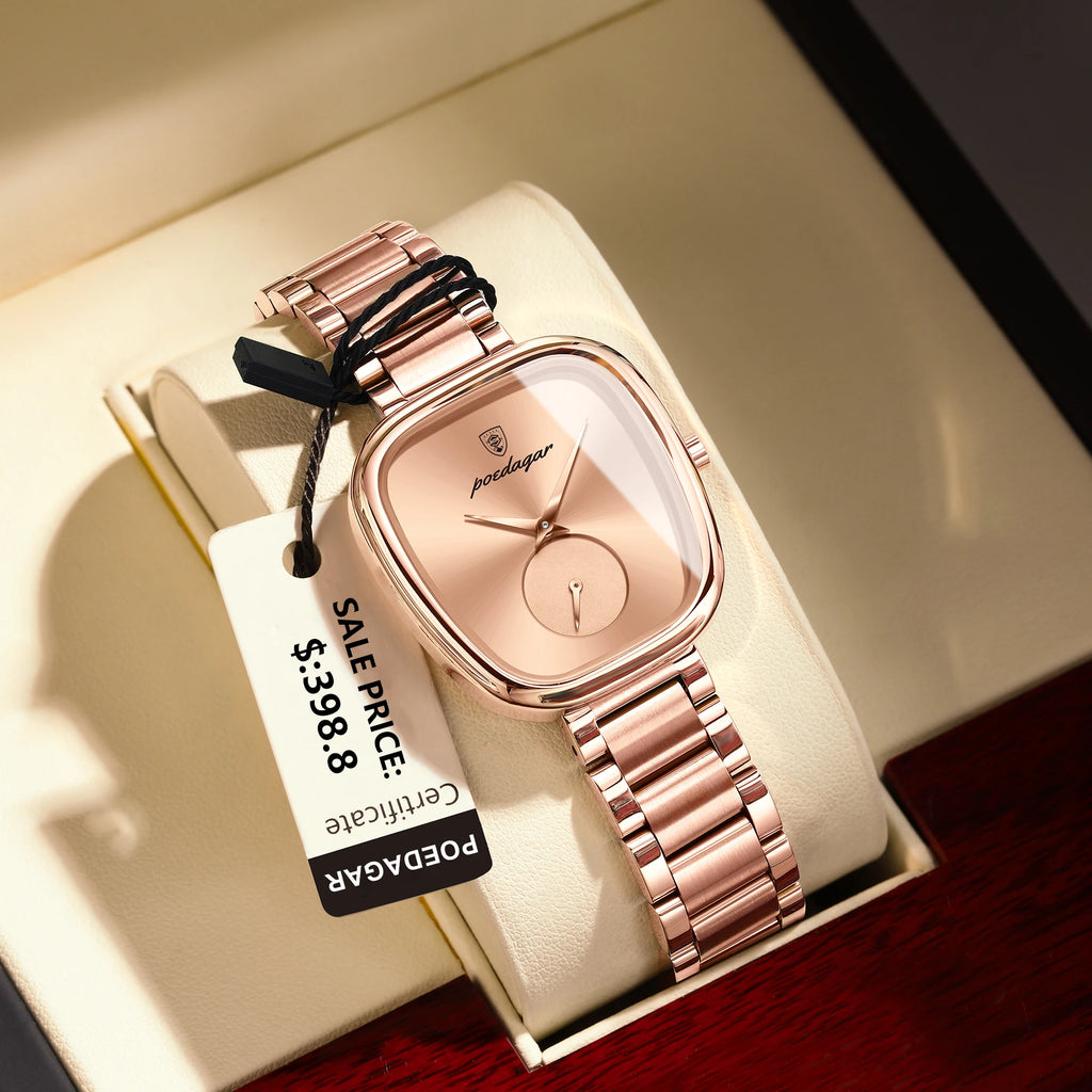 Luxury Elegant Watch For Woman Waterproof Stainless Steel Quartz Women's Watches Simple High Quality Ladies Wristwatch - MOBITECH  WATCH