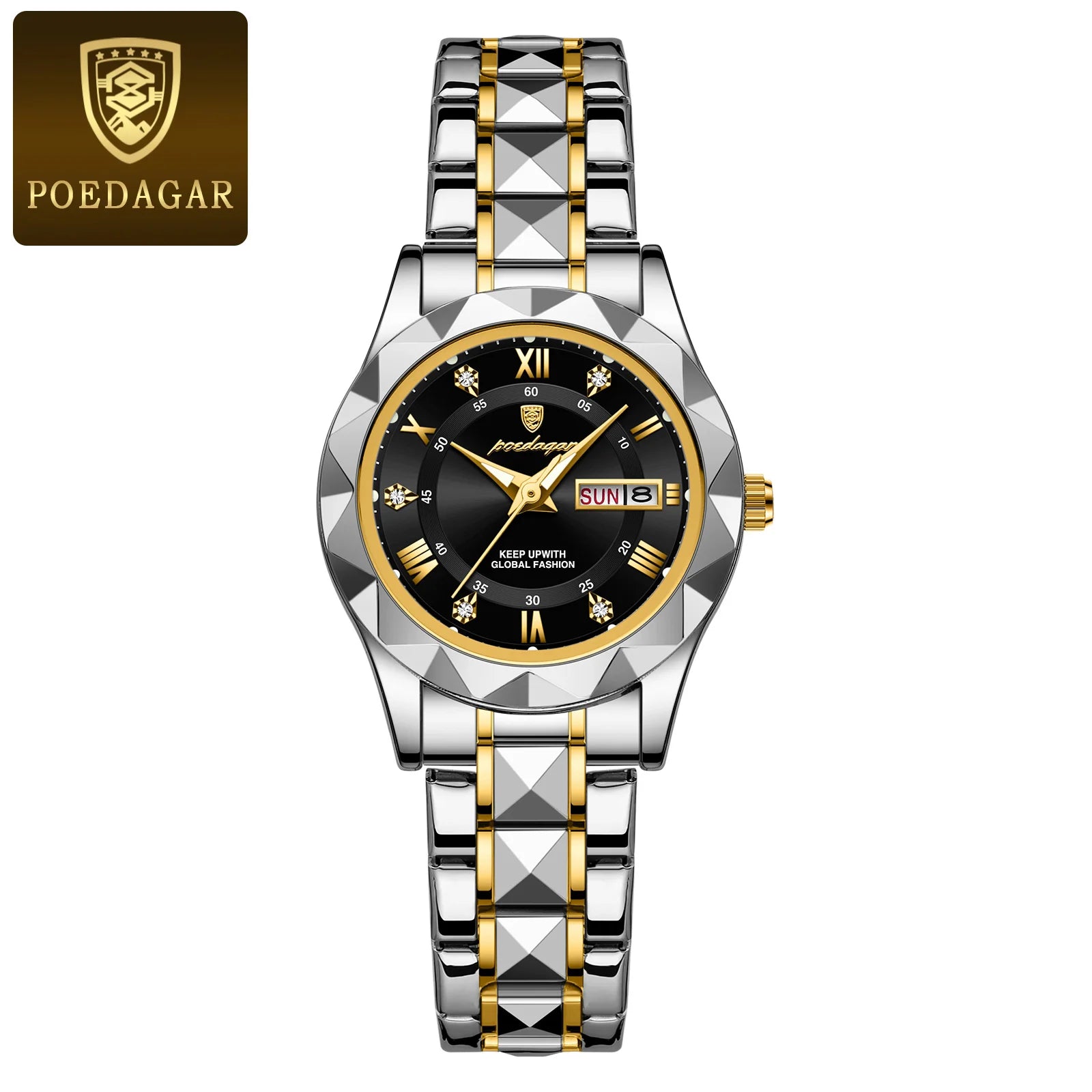 Luxury Ladies Dress Watch Luminous Waterproof Week Date Woman Wristwatch Stainless Steel Women Quartz Watches reloj+box - MOBITECH  WATCH