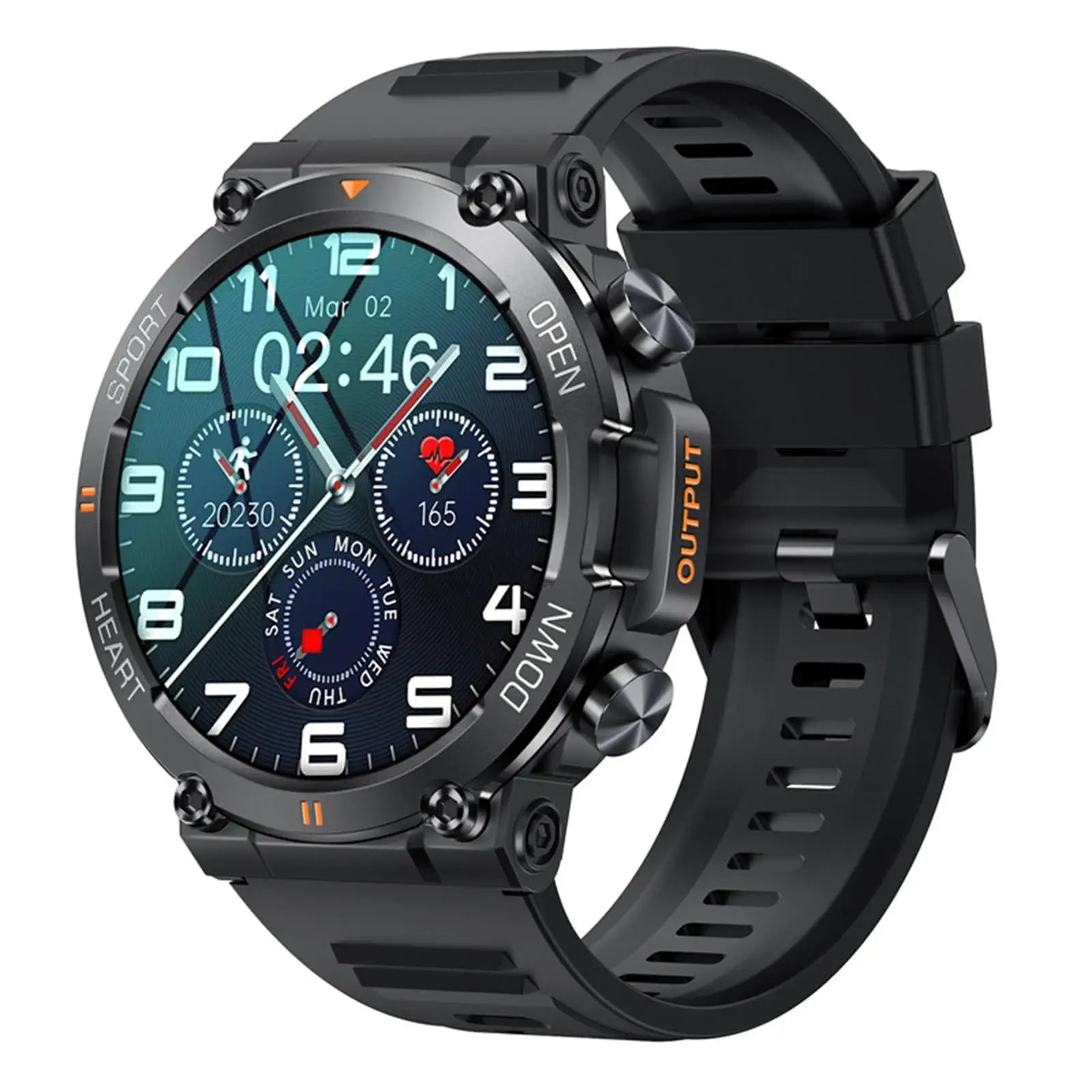 K56Pro Smart Watch for Men Heart Rate Blood Bluetooth Sport 400mAh Long Standby 1.39 Inch 360*360 HD Screen Outdoors Smartwatch - MOBITECH  WATCH